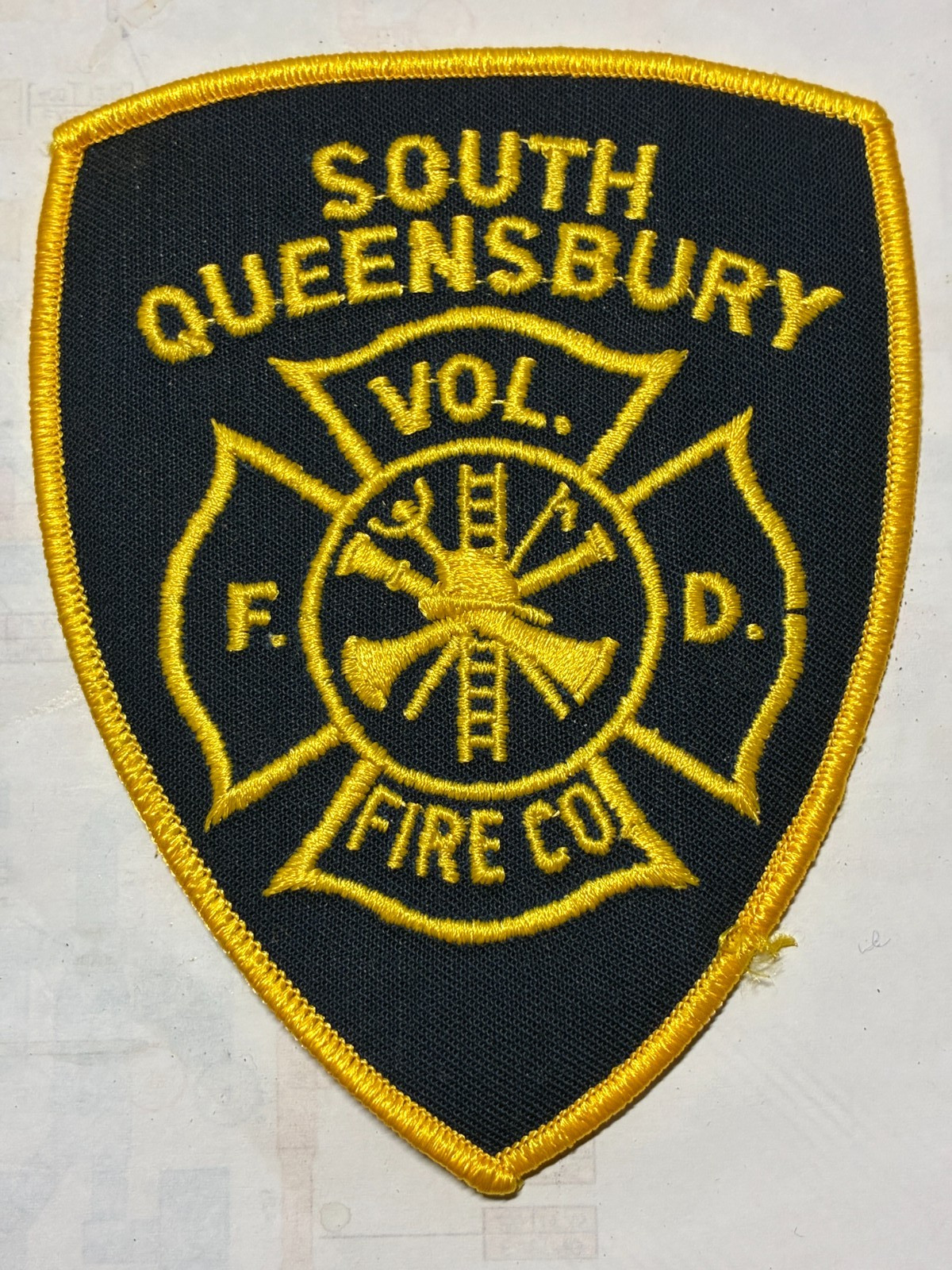 South Queensbury New York NY Volunteer Fire Comp.Department patch. Free Shipping