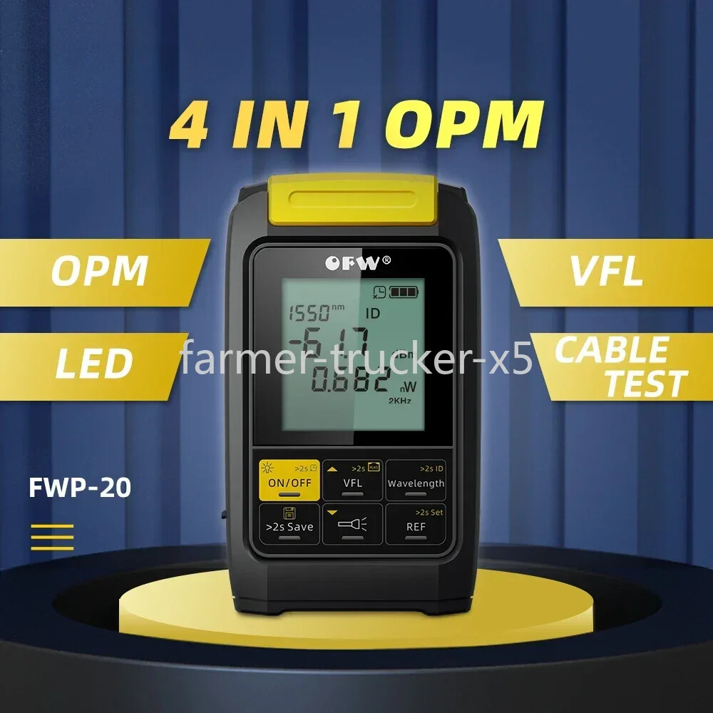 4 in 1 Multifunction Optical Power Meter Visual Fault Locator Network Cable Test