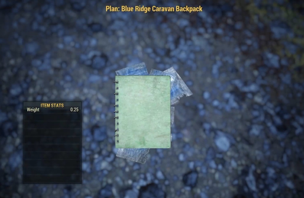 (Xbox/PC) Blue Ridge Caravan Backpack Plan