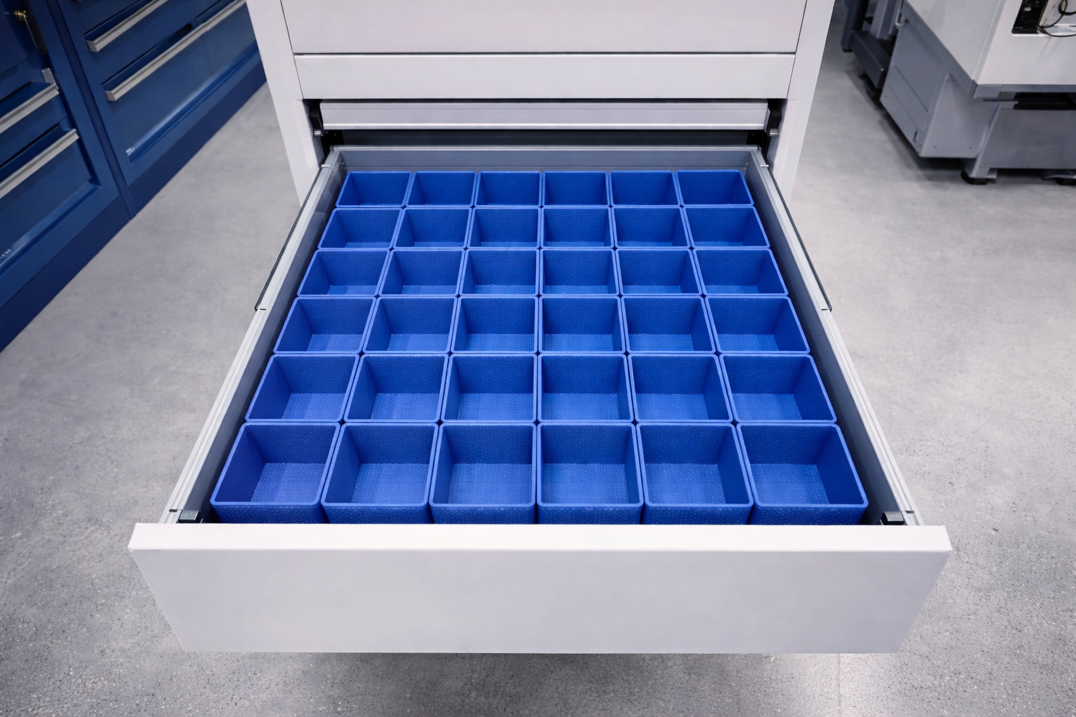 24pc 3x8" Drawer Organizer Bins Modular Storage Hardware Craft Toolbox