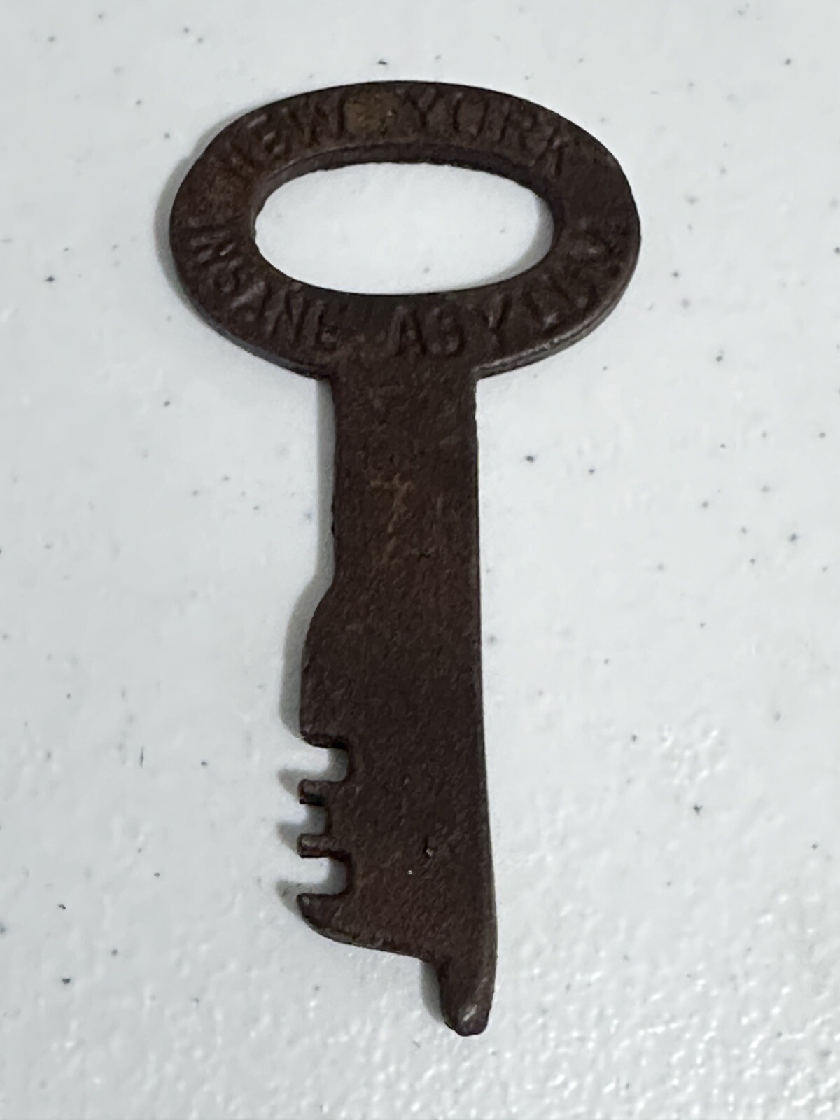 New York Insane Asylum Cast Iron Jail Cell 3.5" Key
