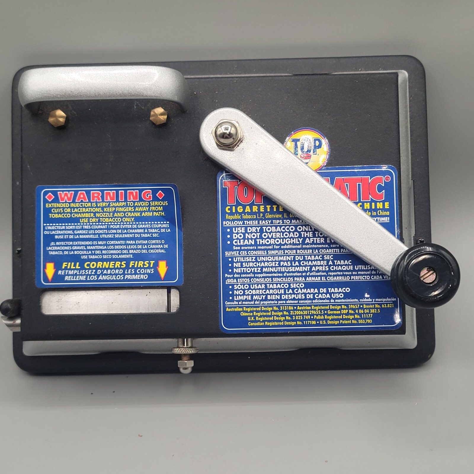TOP-O-Matic Cigarette Rolling Machine Makes King Size or 100mm In Box