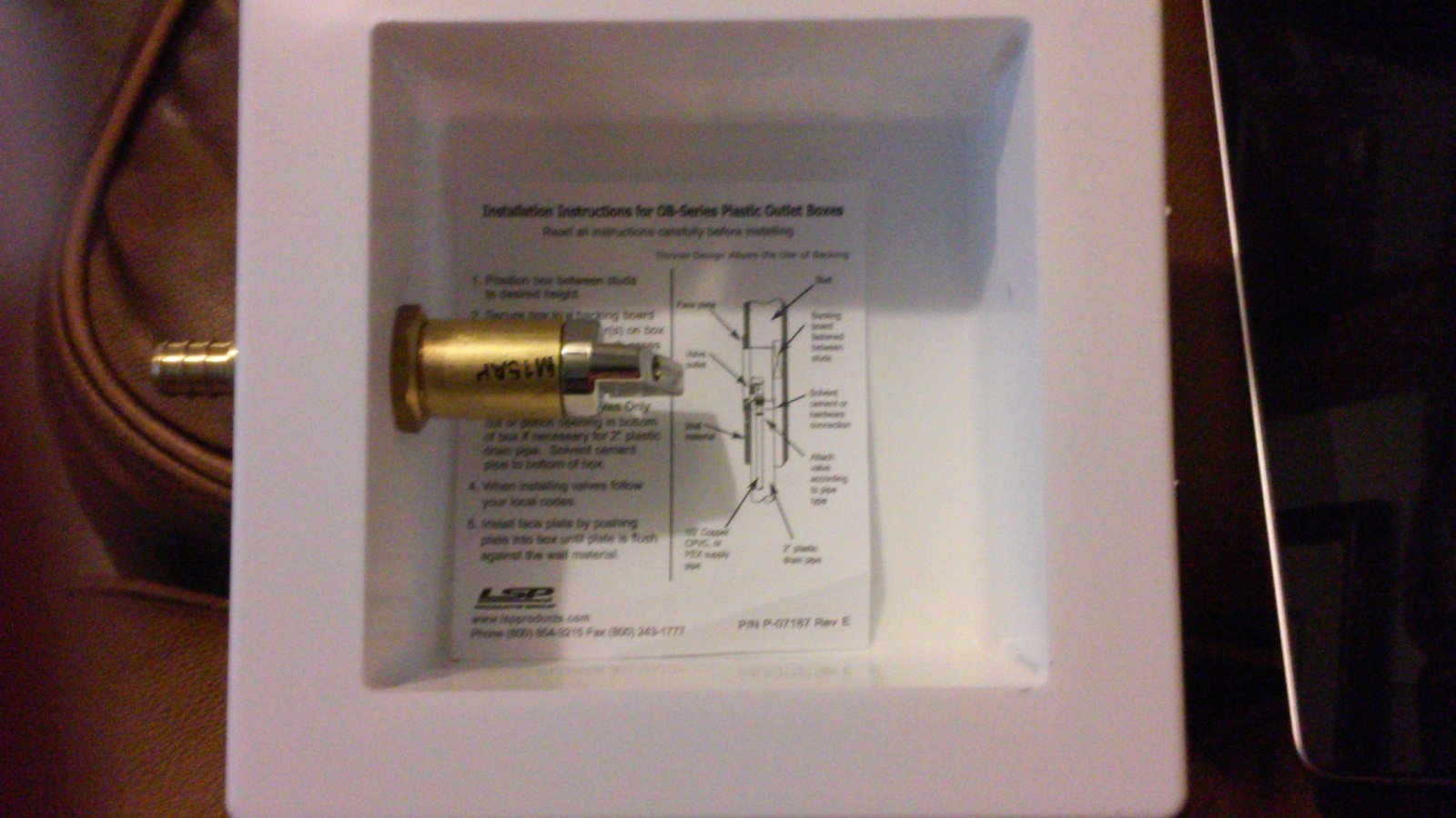 New LSP Products Group OB-811-LL Plastic Outlet Box