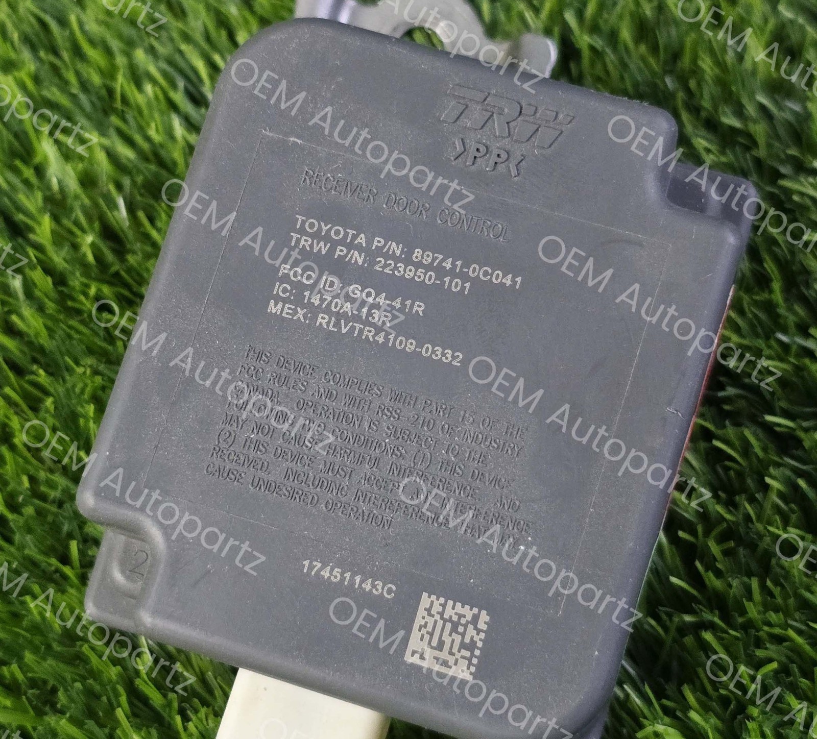 Toyota Tundra 2009-2017 Keyless Entry Control Receiver Module 89741-0C041 OEM