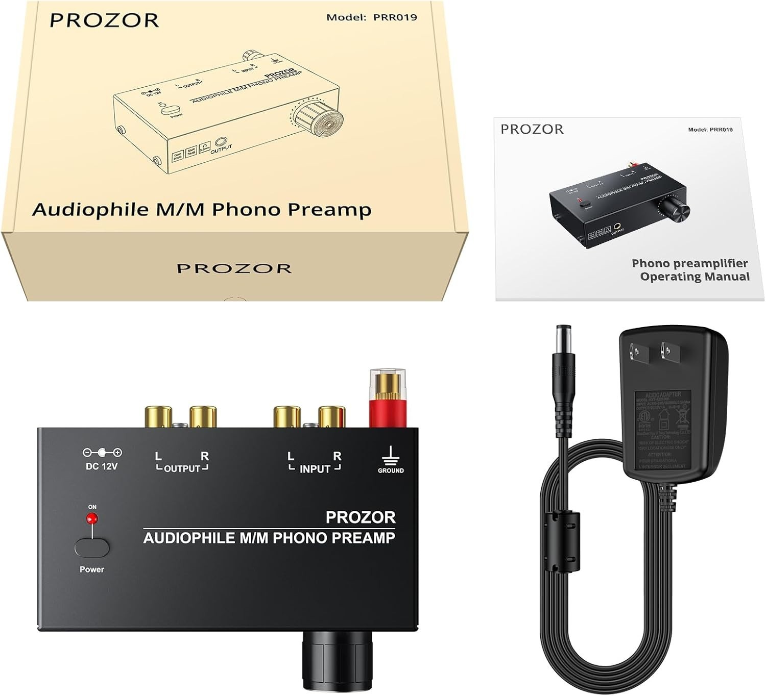 High-Performance M/M Phono Preamp with RCA Inputs & Volume Control, 63dB Gain