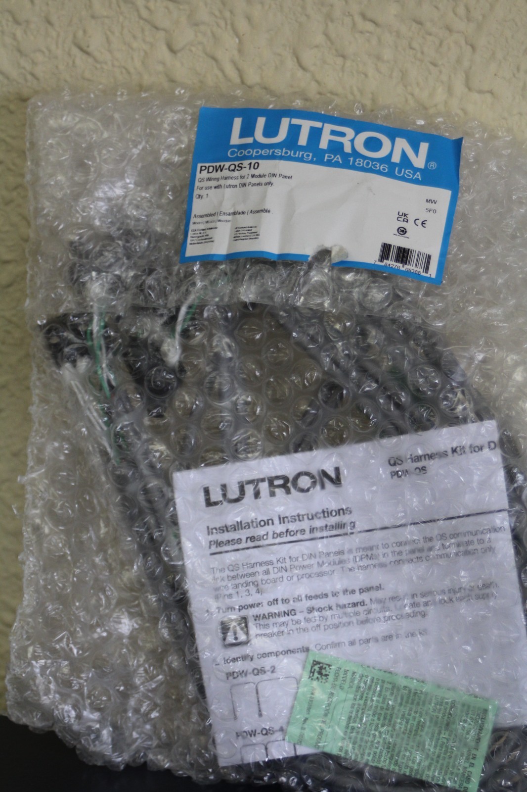 Lutron QS Link Wiring Harness (PDW-QS-10)