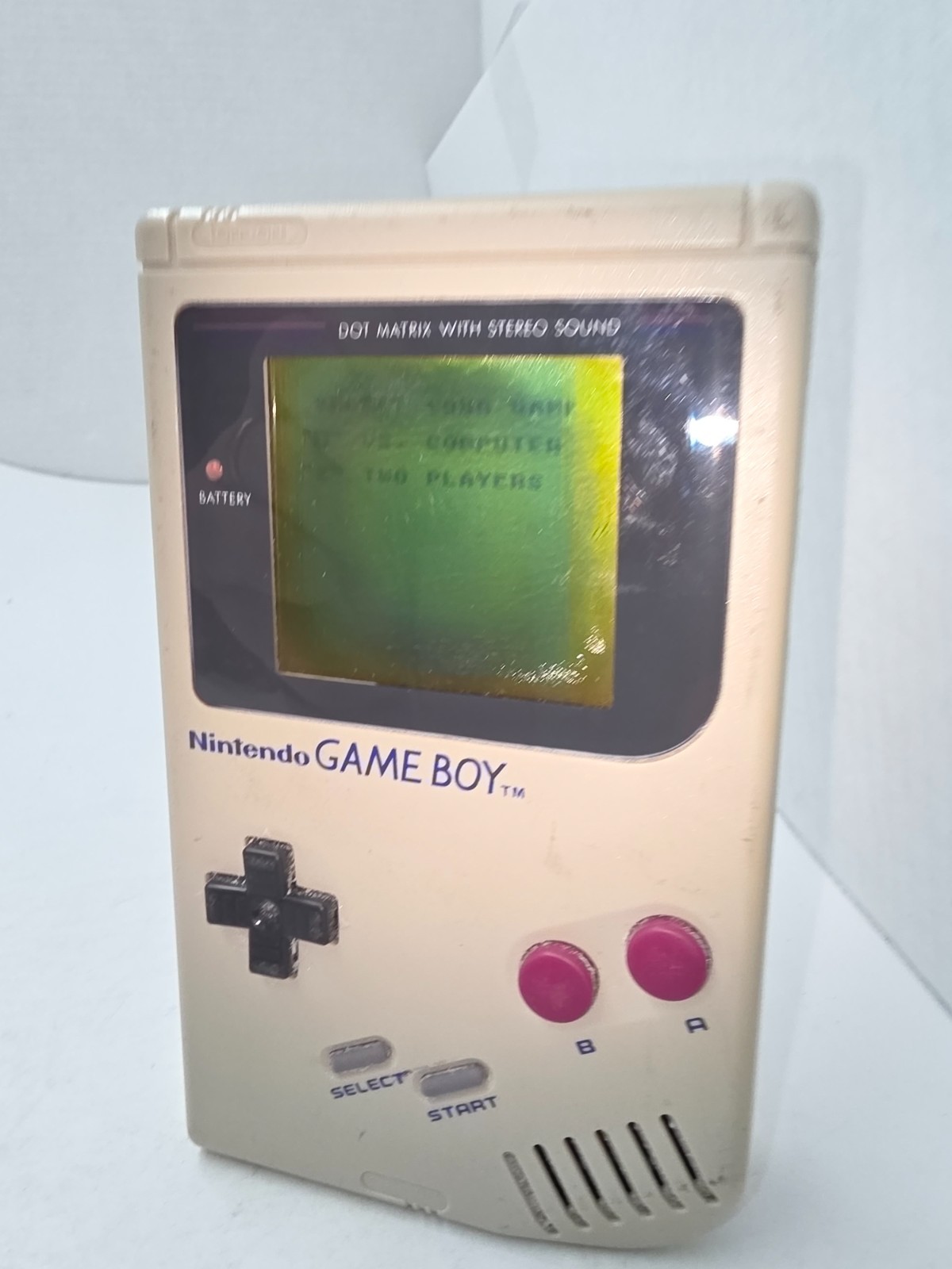 Powers On & works has Sound Gameboy Original DMG-01 Console Could use new LCD C6