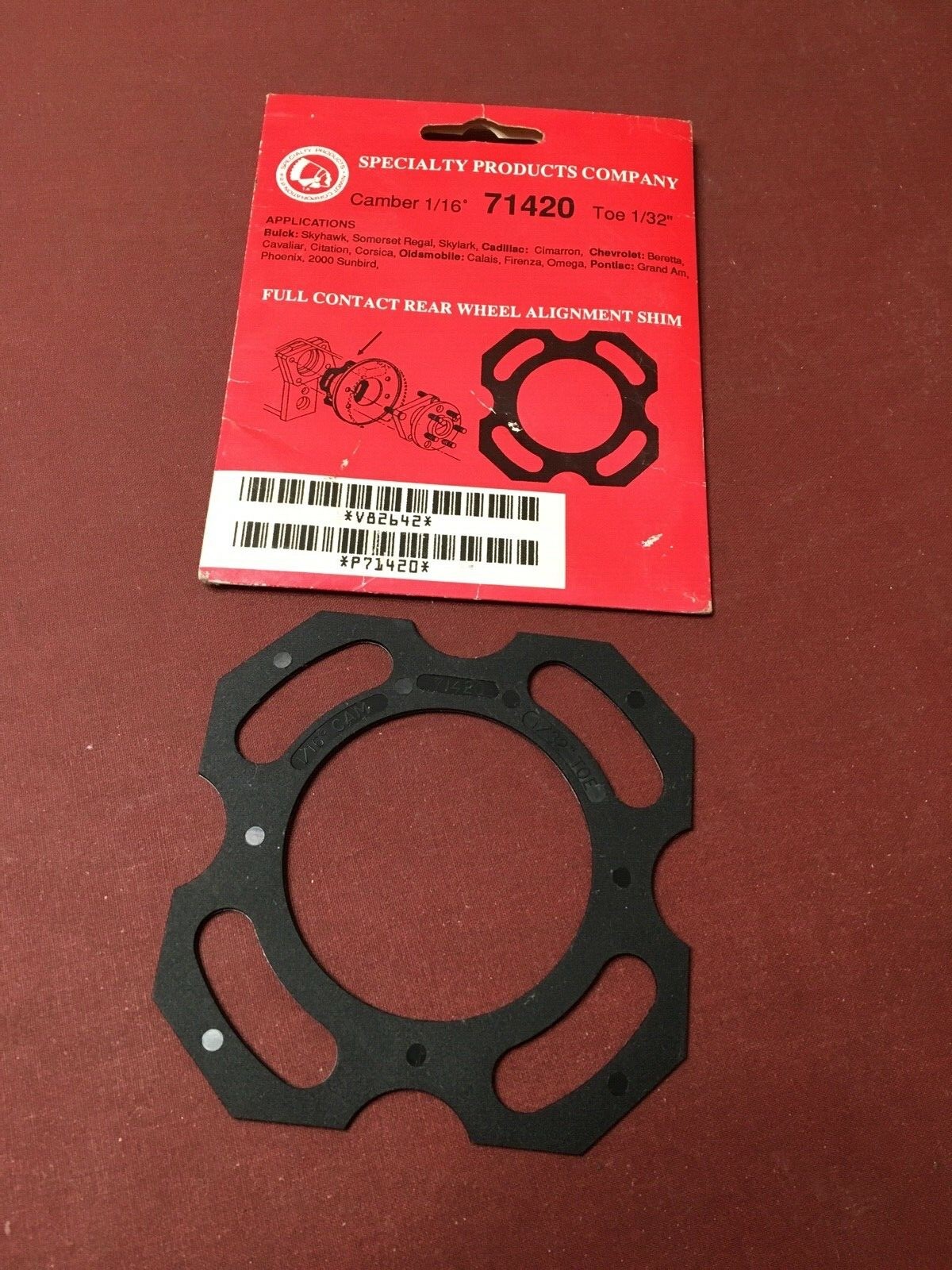 (1) Specialty Products Company Rear Wheel Alignment Shim 71420