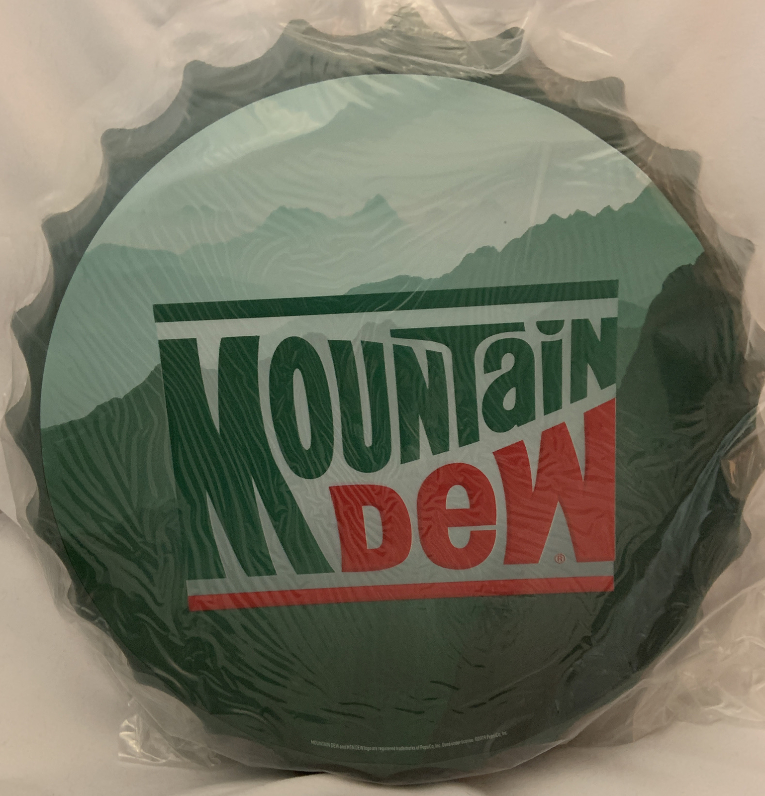 Mountain Dew Bottle Cap Wall Art