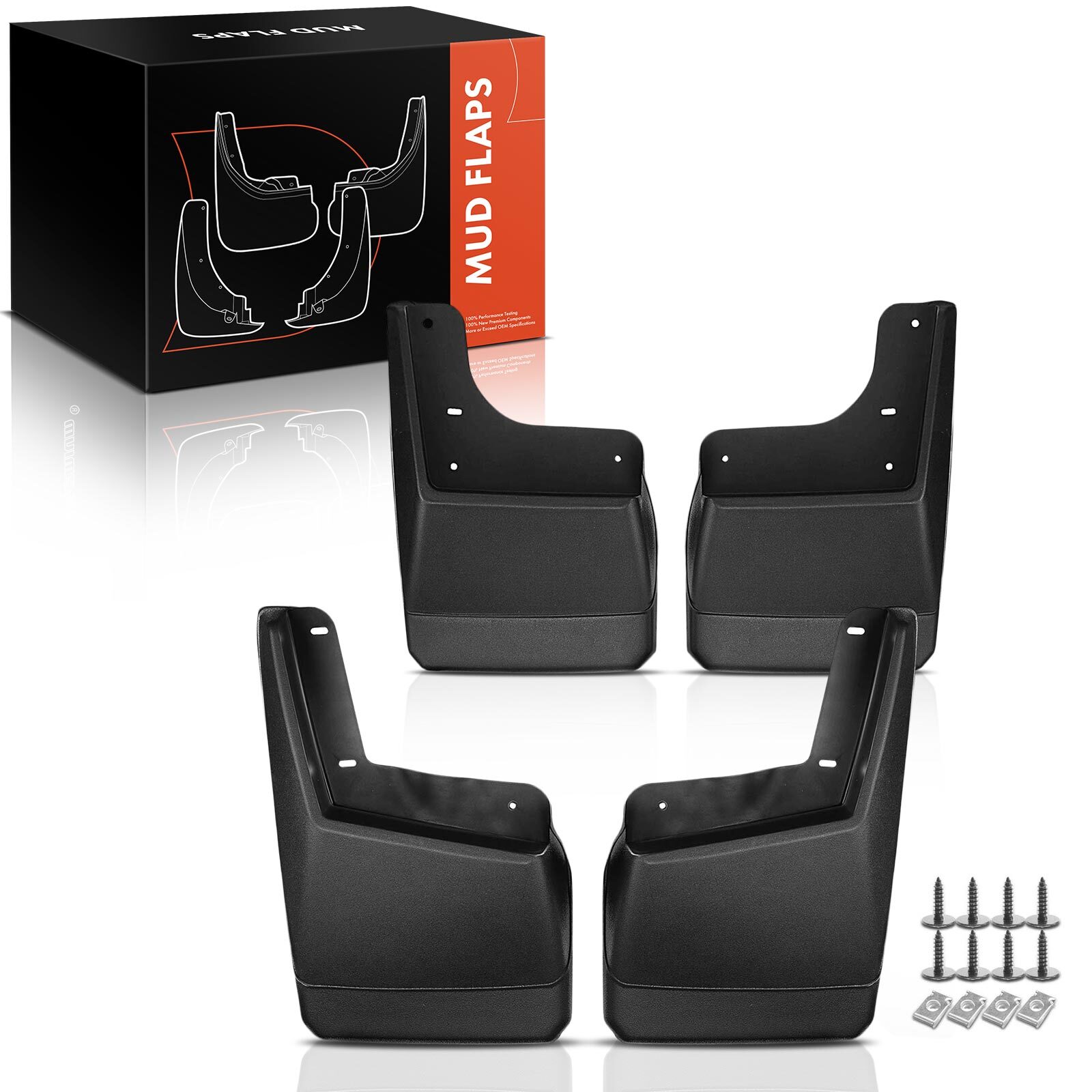 4x Splash Guard Mud Flaps Mudguards Rear & Front for Hummer H2 2003-2009