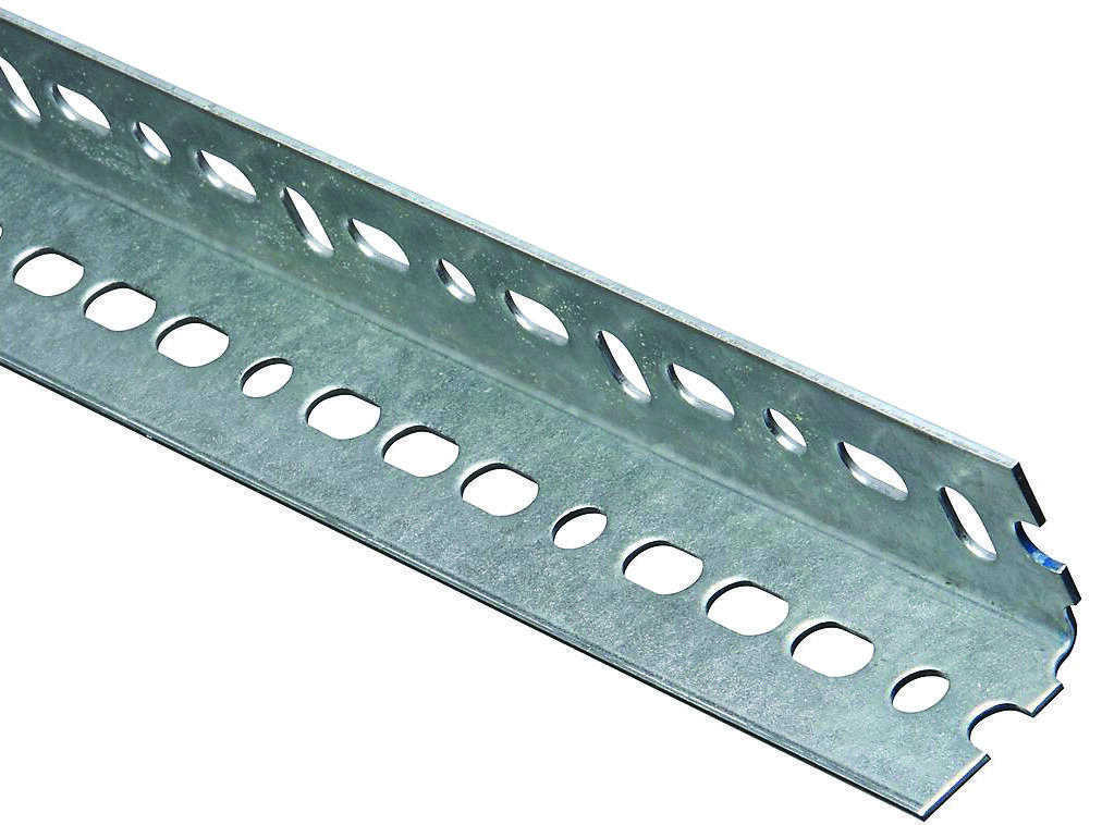 4020BC 1-1/2" x 96" Slotted Angle 0.074" Thick Galvanized Finish