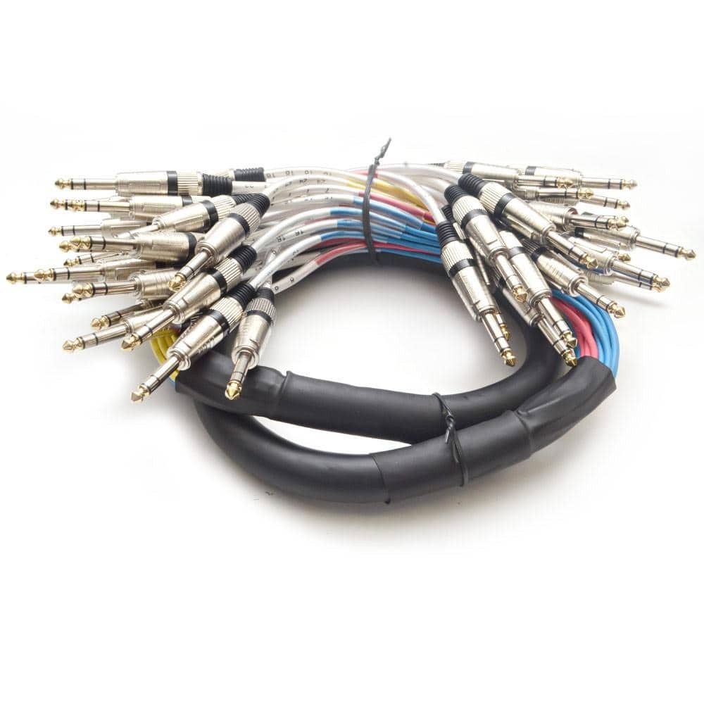 24 Channel 1/4" TRS Snake Cable 5ft