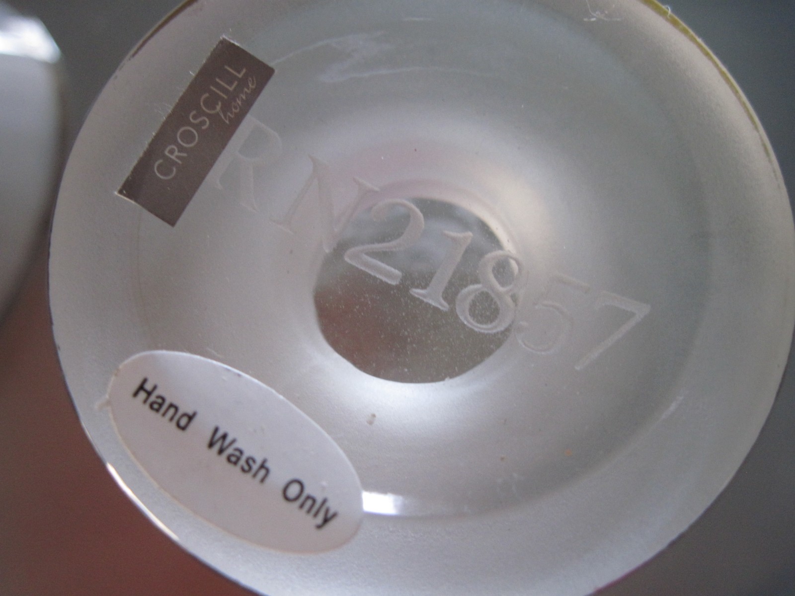 Croscill Bathroom Clear Soap Dish & Mug Set with Silver Rims NEW
