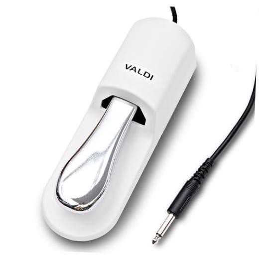 BP-3 Sustain Pedal - Universal Pedal for Keyboard Piano, Digital Pianos, WHITE
