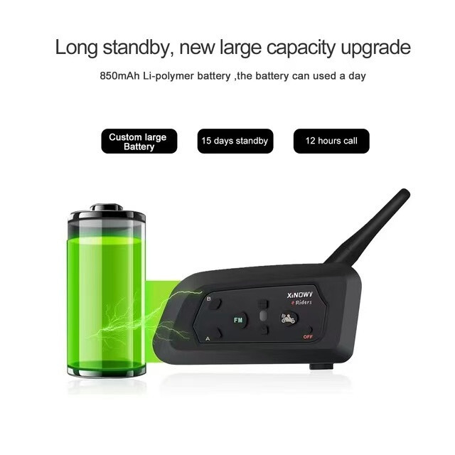 Football Soccer Coach Referee Bluetooth Intercom Headset Communication 4 Pack
