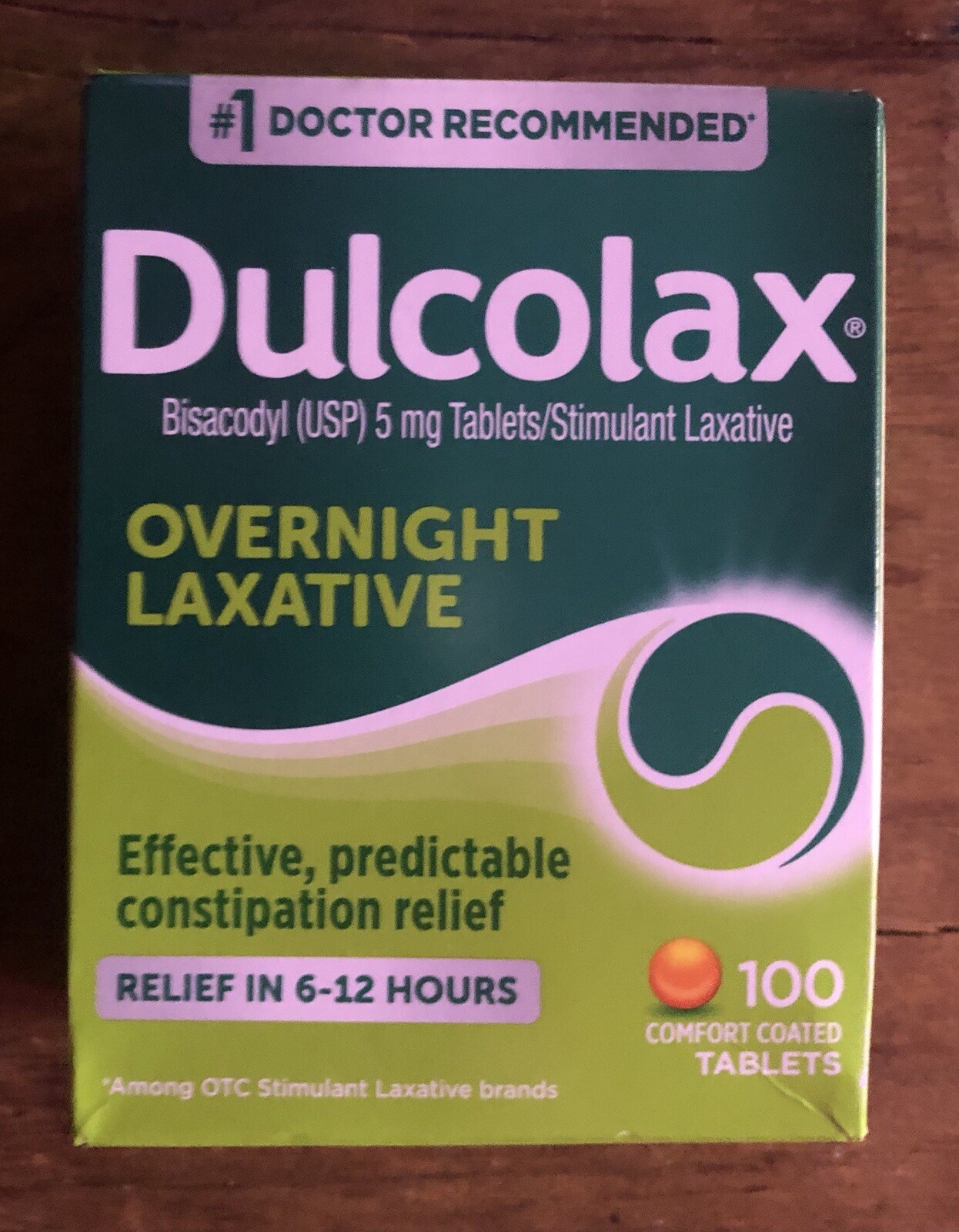 Dulcolax Overnight Laxative Relief Stimulant Tablets 100 ct EXP 05/2028 NEW