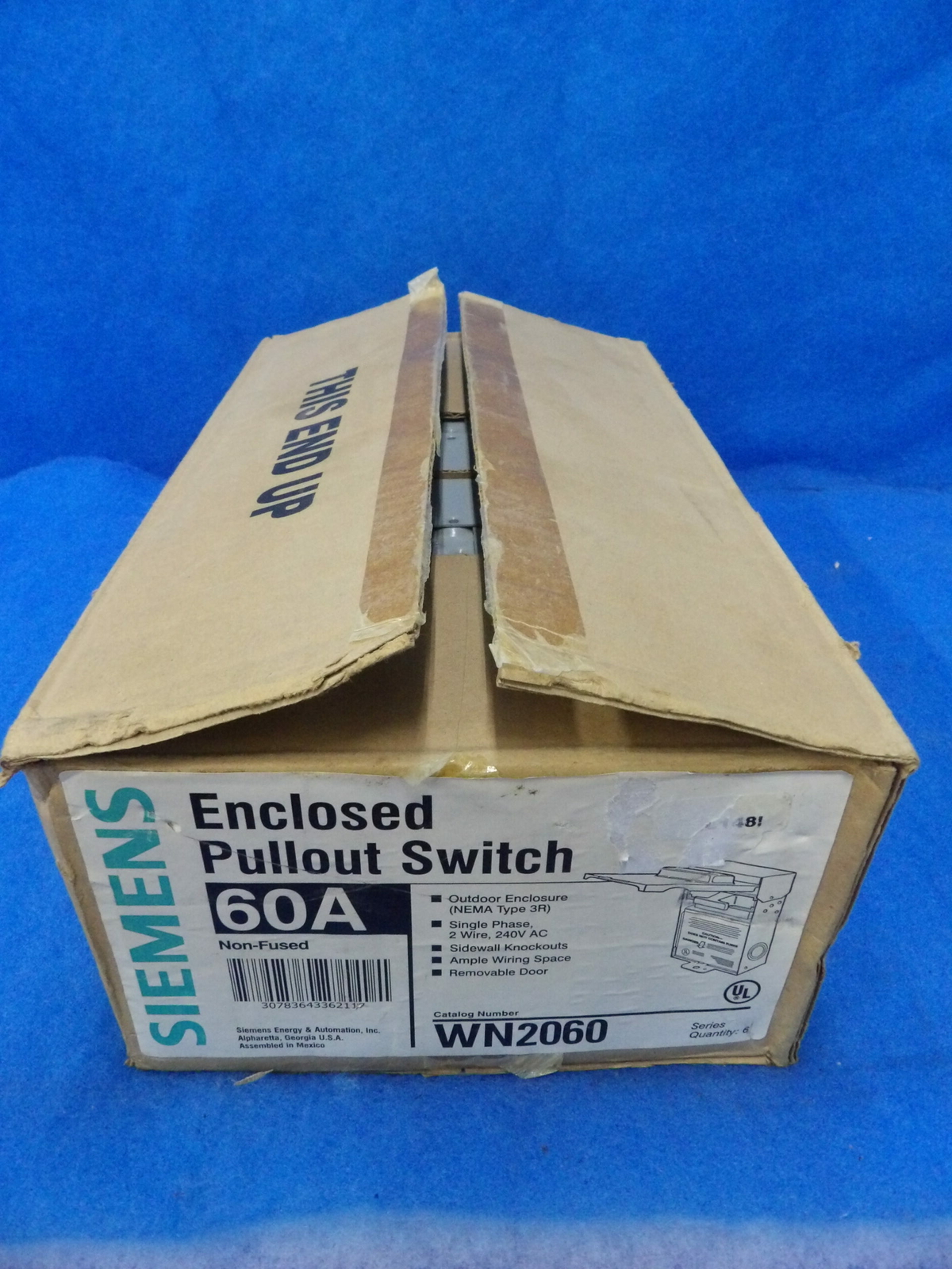 Box of 5 NIB Siemens WN2060 60A Enclosed Switch + 1 Year Warranty
