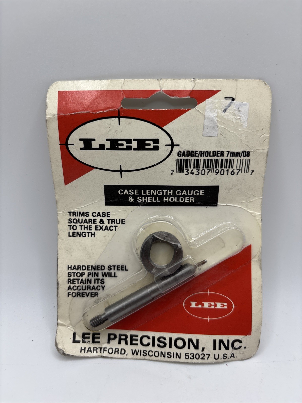 Lee 90167 Case Length Gauge & Shell Holder 7MM-08 *Ships within 1 Buisness Day*
