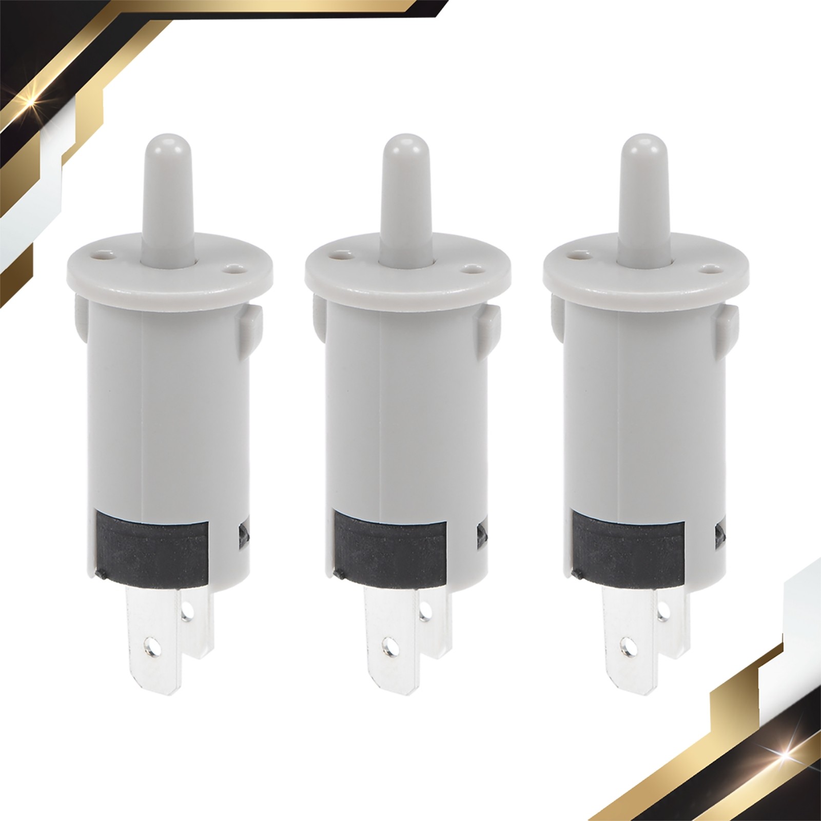 3 x Refrigerator Door Light Switch 10mm Momentary Fridge NC PS-KA5 AC250V 1A