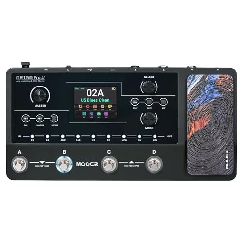 Guitar Multi Effects Processor Preamp Cab Sim Pedalboard GE150 Pro Li Black