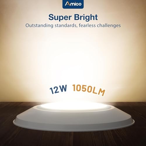 24 Pack 5/6 Inch LED Disk Lights, Dimmable Flush Mount Ceiling 24pack-6inch