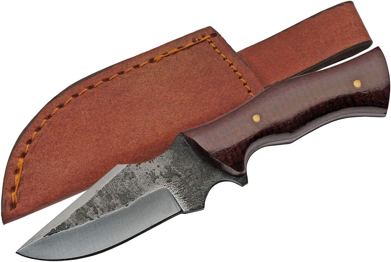 Sczo Supplies 6.25" Fixed Blade Full-Tang Carbon Steel Blacksmith Style Outdoor