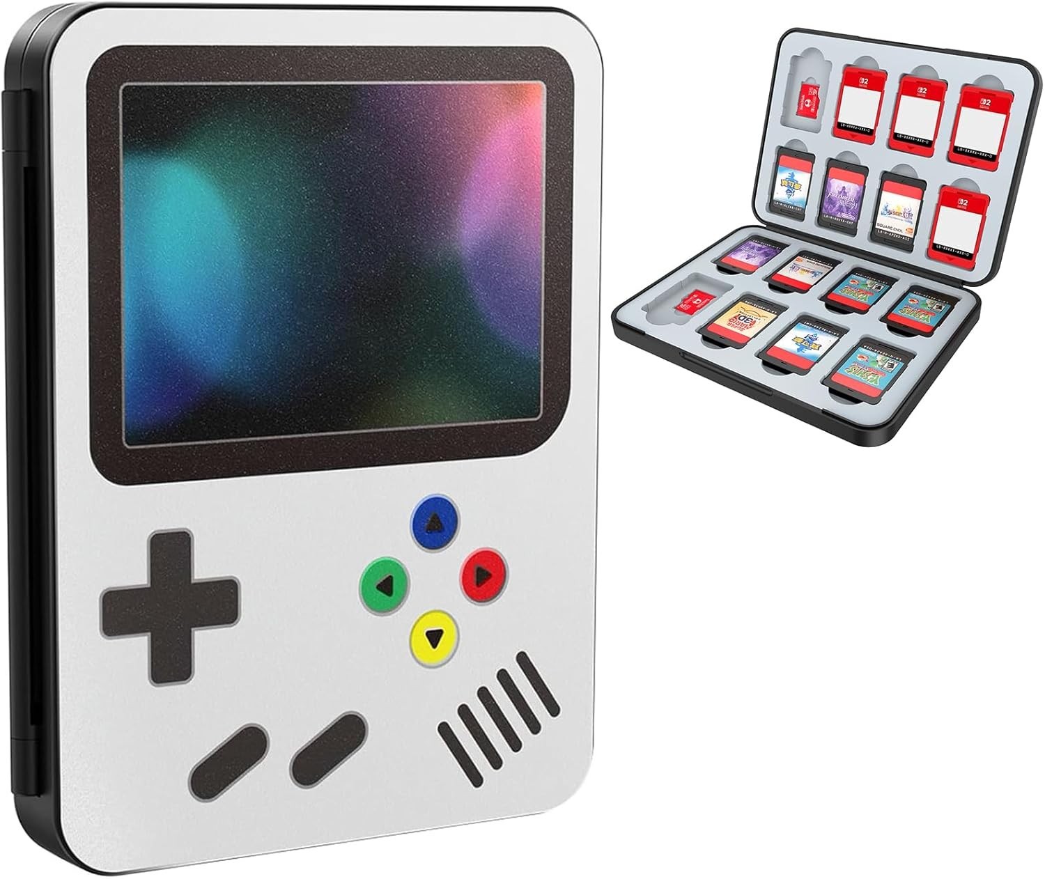 HEIYING Switch Game Card Case for Nintendo Switch 2 OLED 16 Slots Games Gameboy