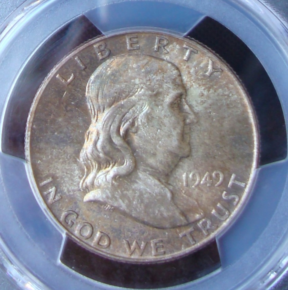 1949 Franklin Silver Half Dollar - PCGS MS 66 FBL - Gold Shield