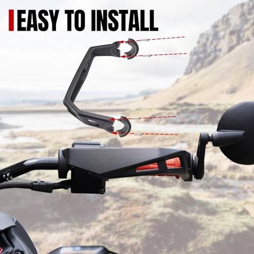 Aluminum Handlebars Handguards Protector Compatible with Can Am Ryker 600 900