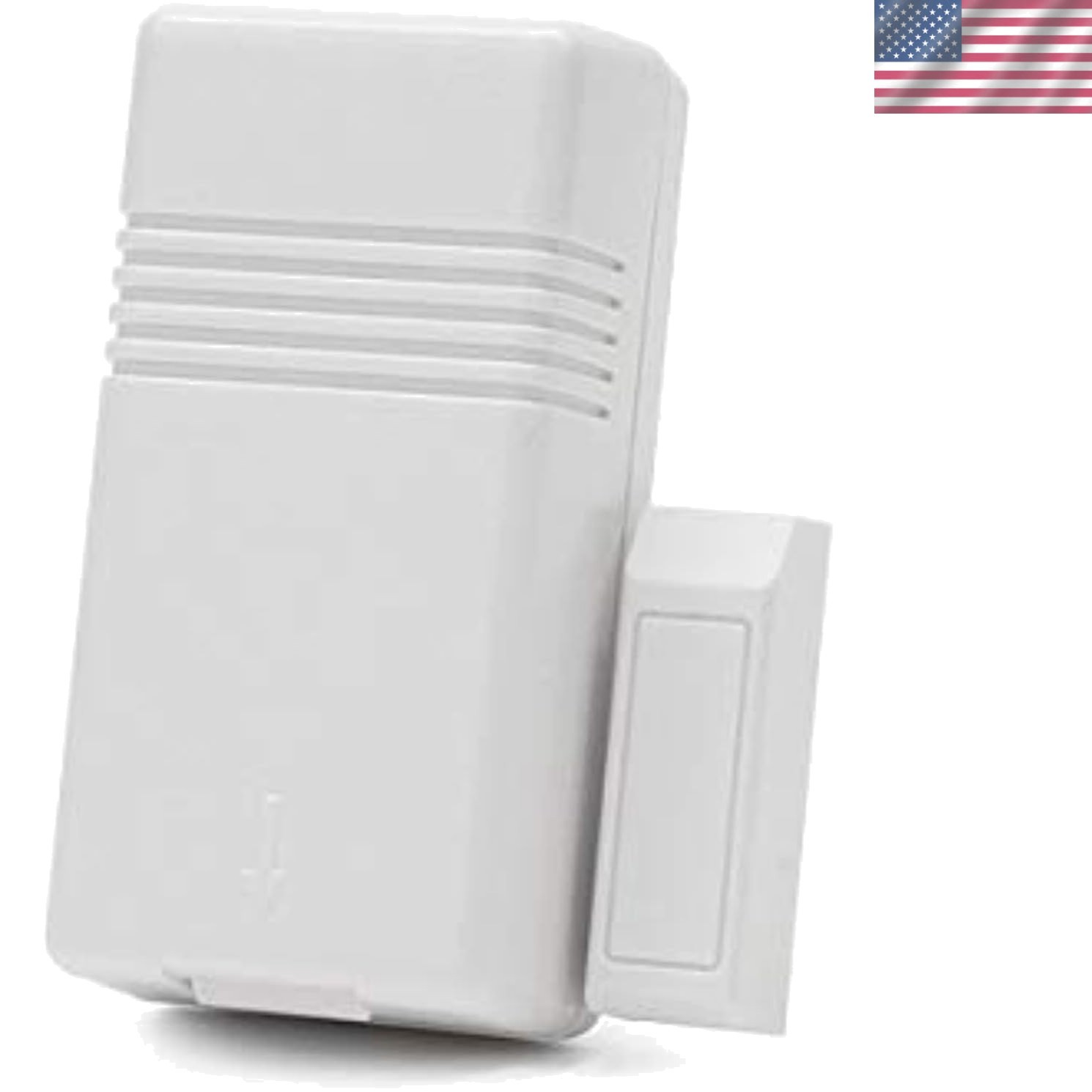 Ademco Compact White Door/Window Transmitter with Magnet for Enhanced Security