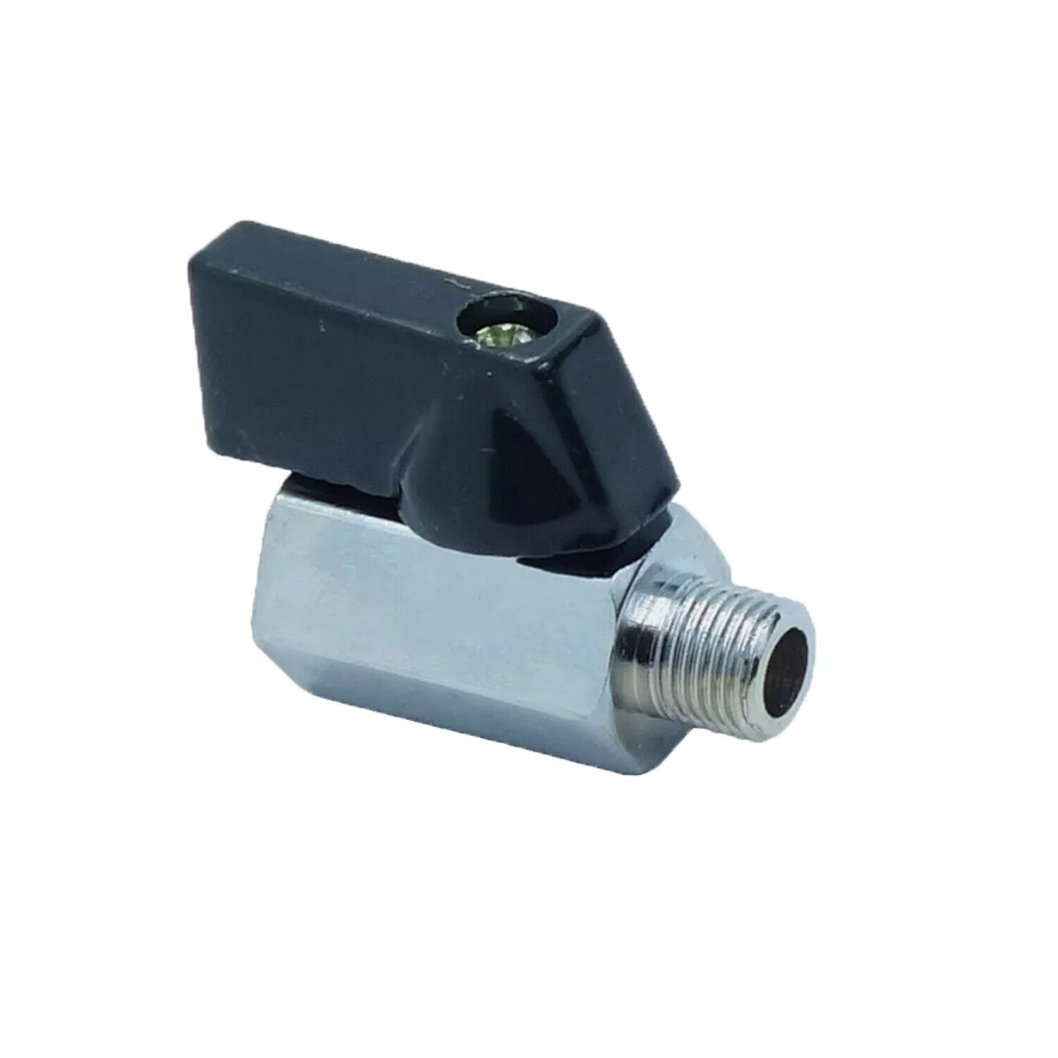 Mini Ball Valve 1/8" Male X Female NPT Chrome Plated Brass Body 450 psi M X F