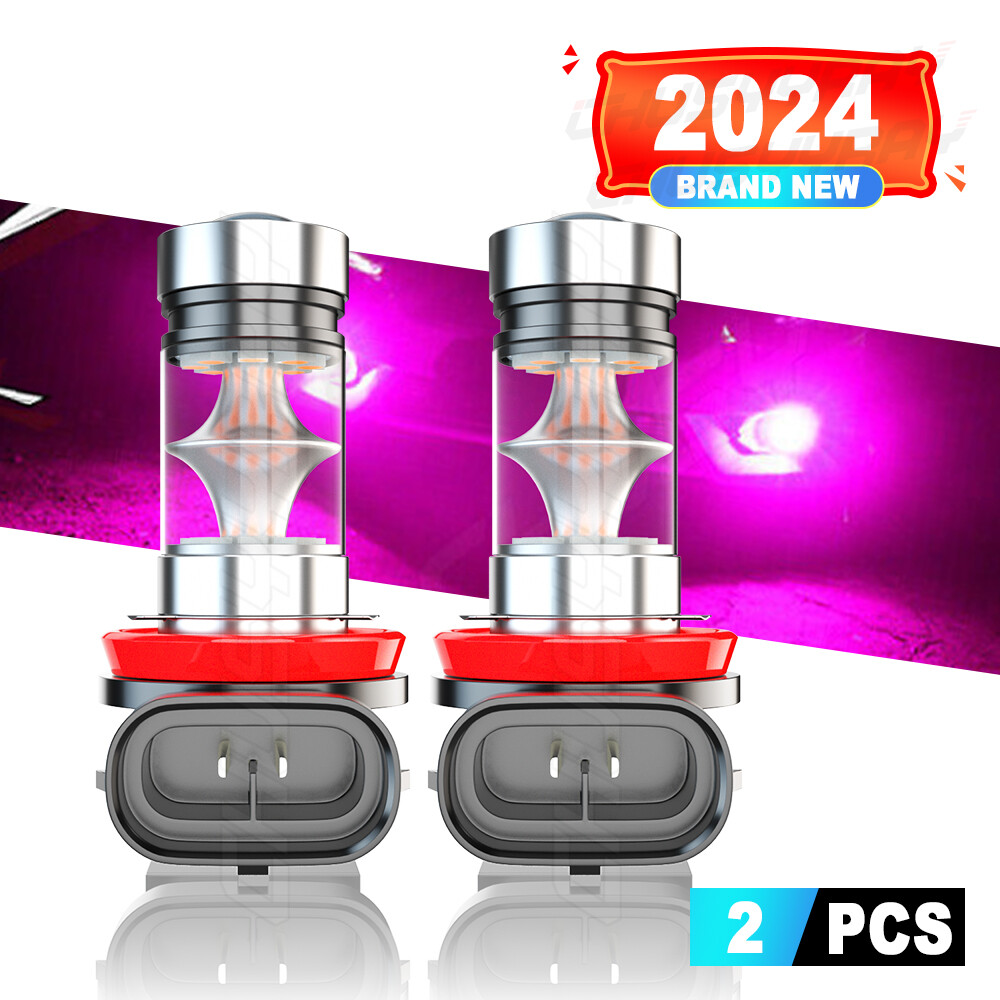2X LED Fog Light Bulbs H8 H11 Purple For Jeep Grand Cherokee 2018-2021