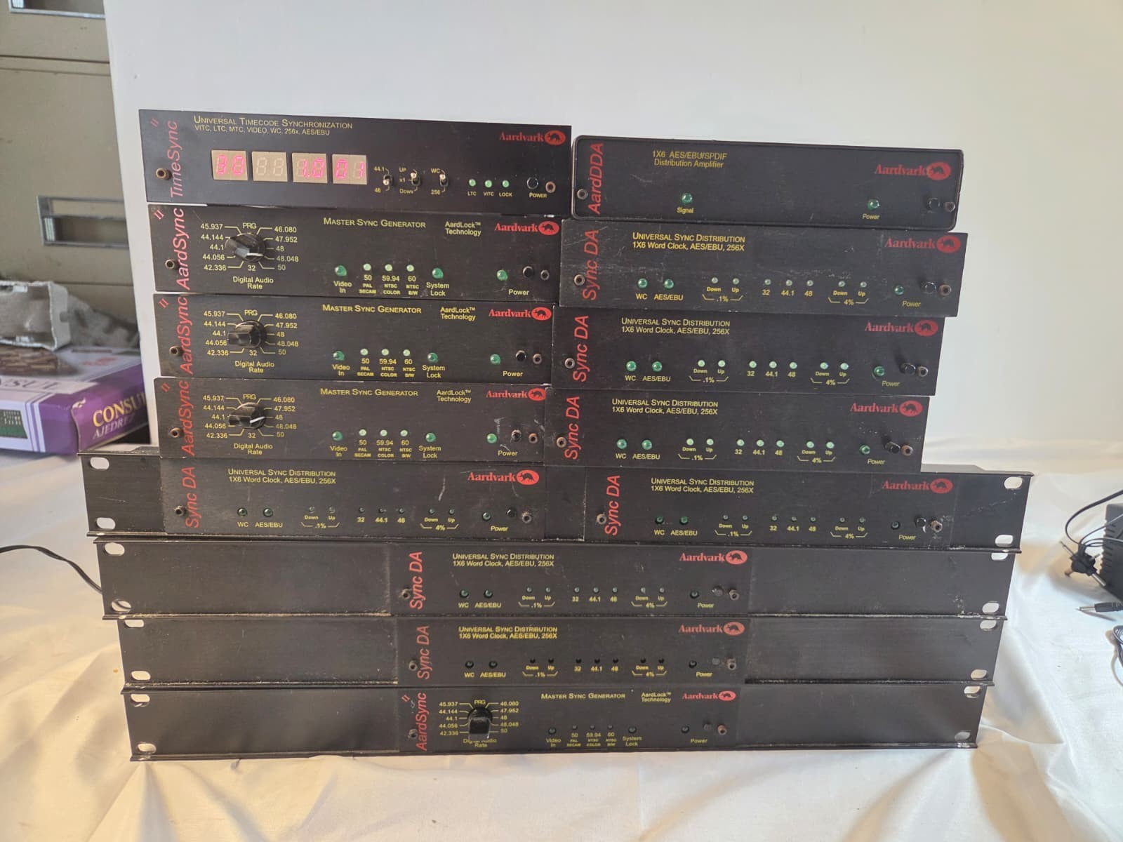 Aardvark Digital Synchronization Equipment Lot - AardSync II, TimeSync II, Sync