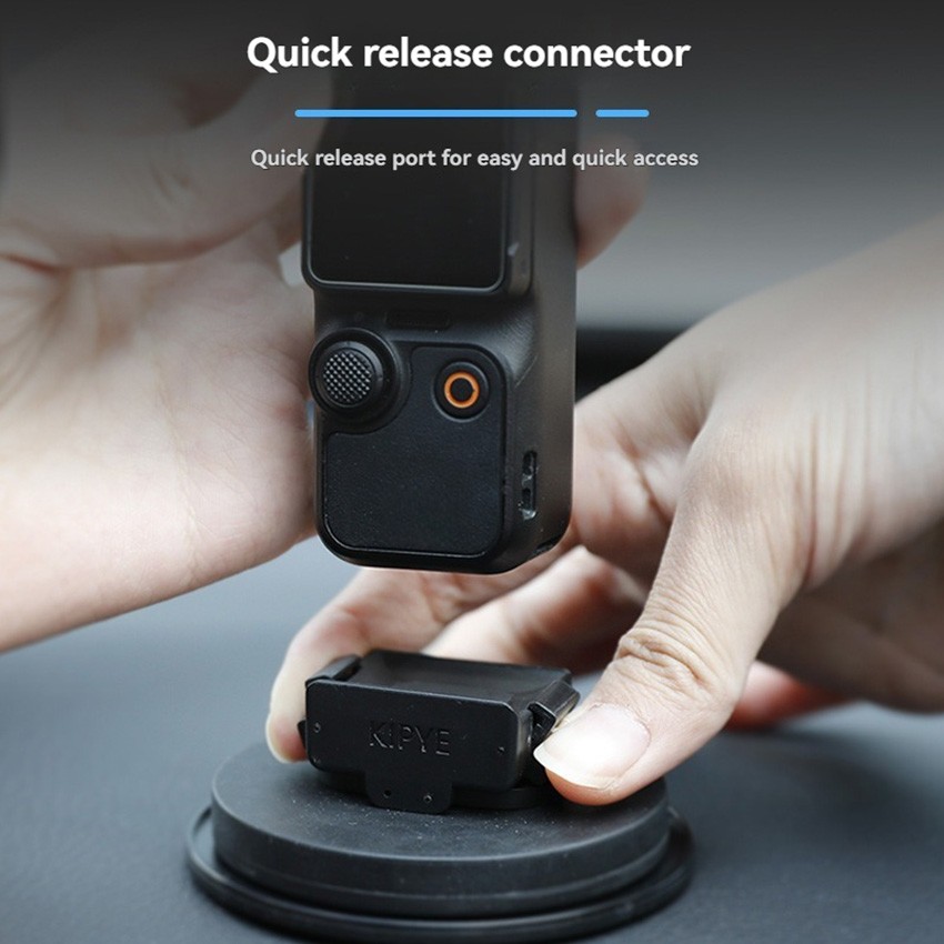 For OSMO Pocket 3 Magnetic Expansion Adapter Mount Car Suction Cup Desktop Base