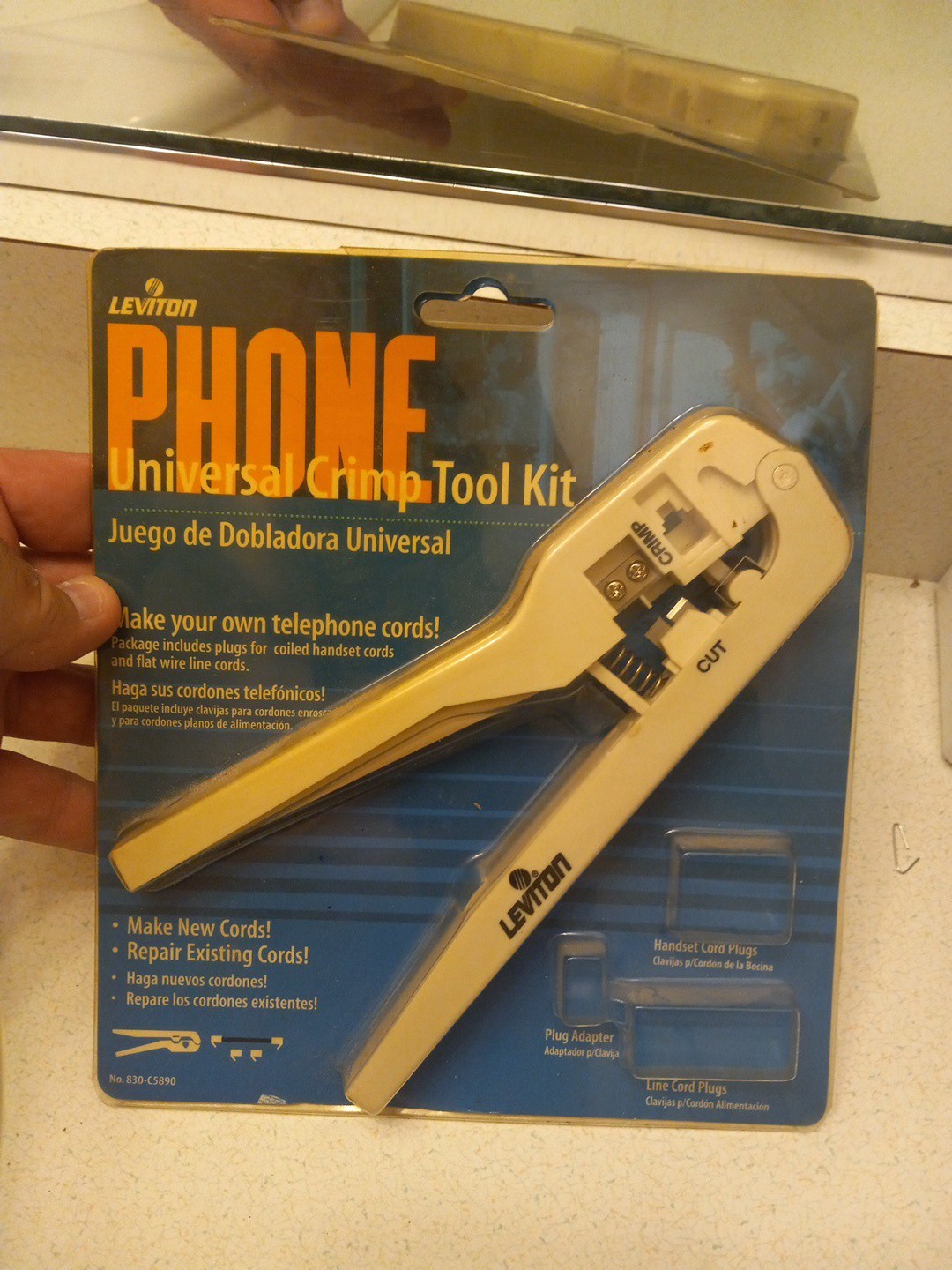 🔥1 Unit ~ Leviton 830 C5890 Phone Crimping Kit Universal Phone Crimper Tool🔥