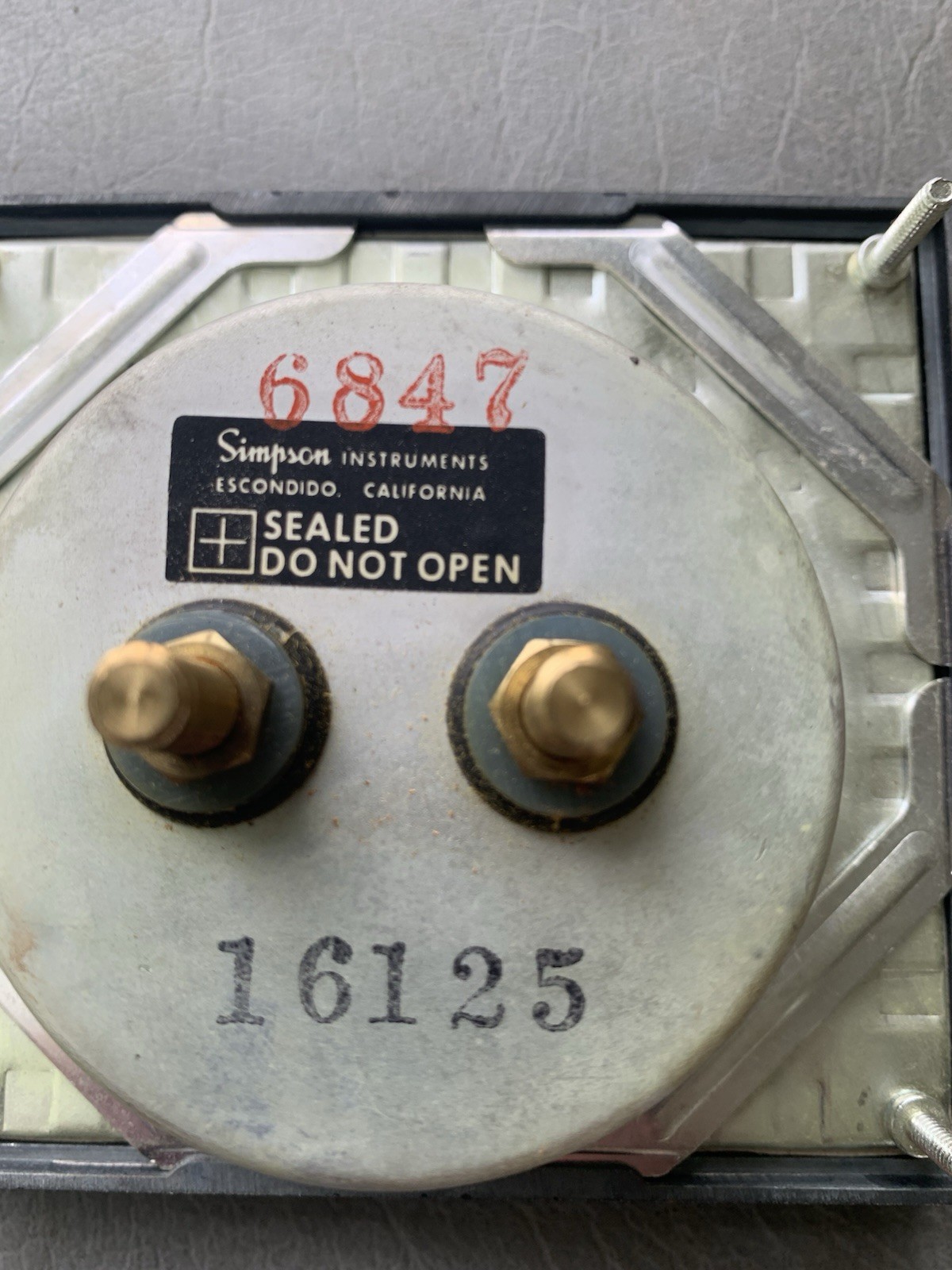 SIMPSON 16125, DC 0-500 VOLTS, DC Voltage Meter