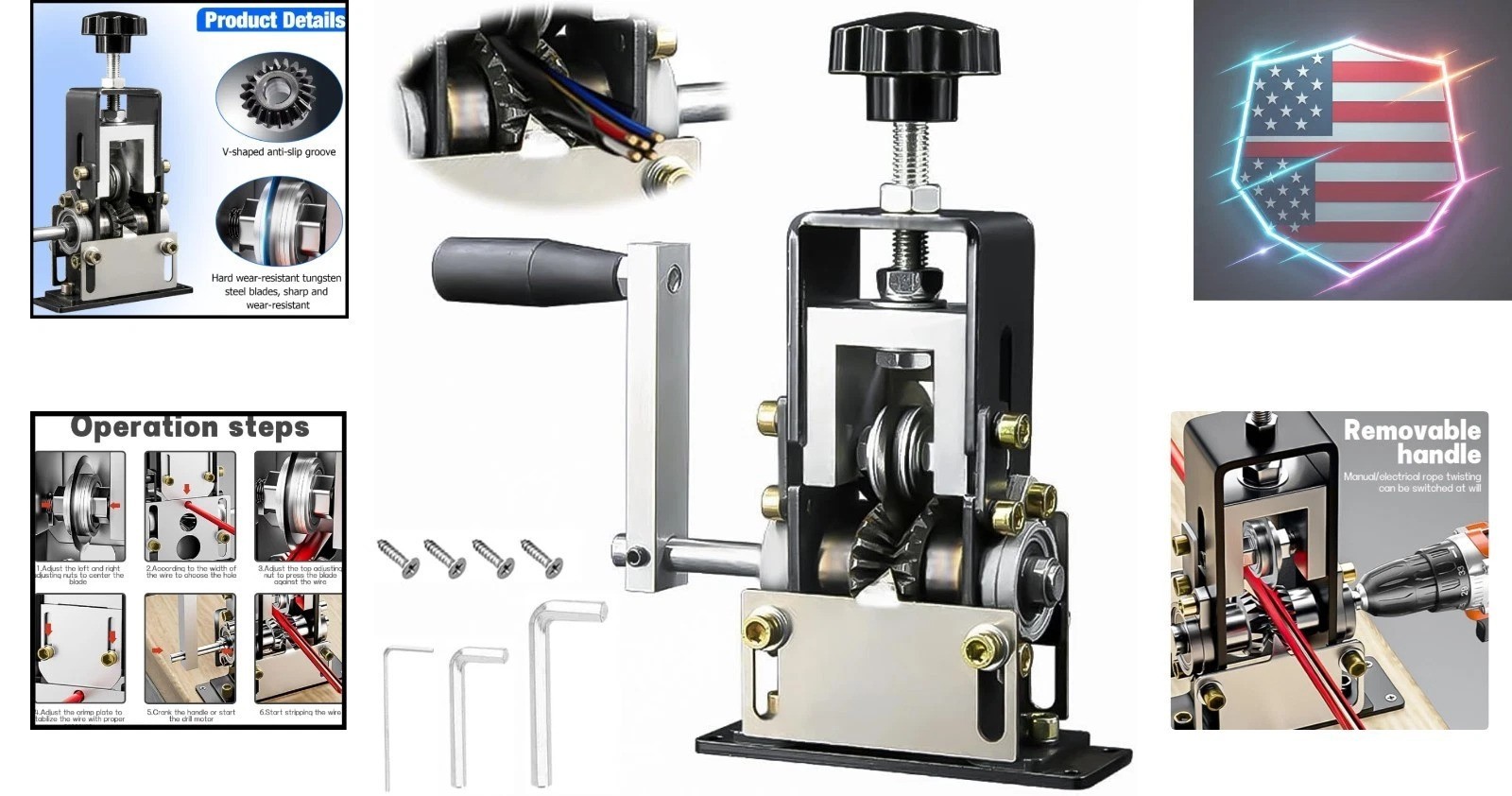 Automatic Machine, Pelador de Cable Electrico, Drill Powered, Wire Stripper M...