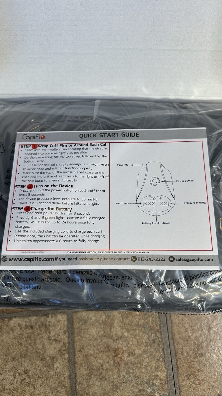 CAPIFLO NS9000 DVT Sequential Compression Device Brand New