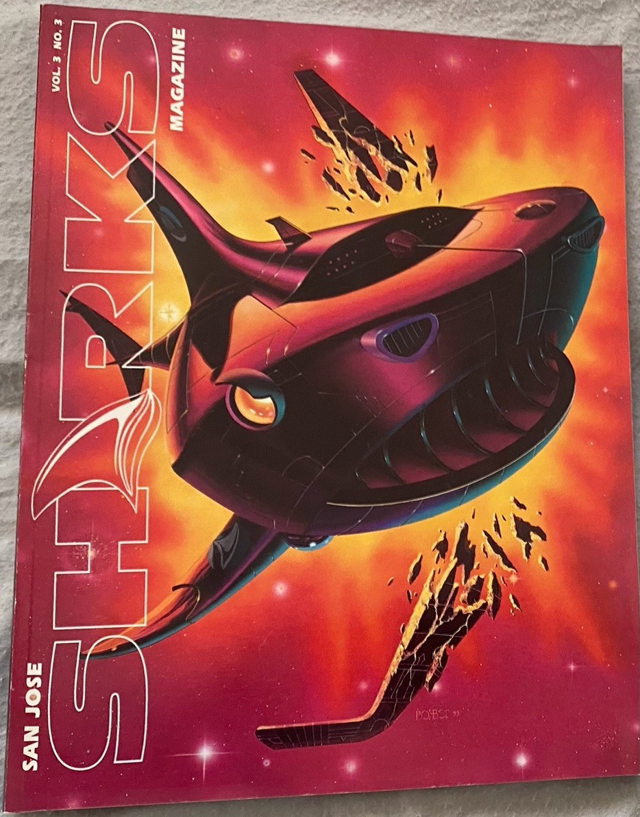 San Jose Sharks NHL Vol.3 No.3 1993-1994 Season Program Robotic Shark Cover