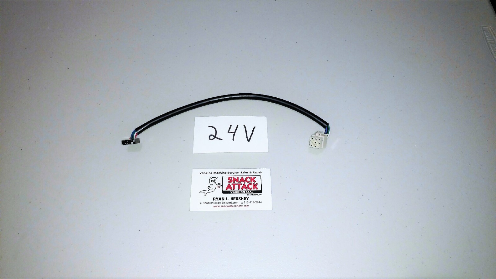 MARS VN2512 or VN2502 BILL VALIDATOR POWER HARNESS CABLE 24v New - Free Ship!