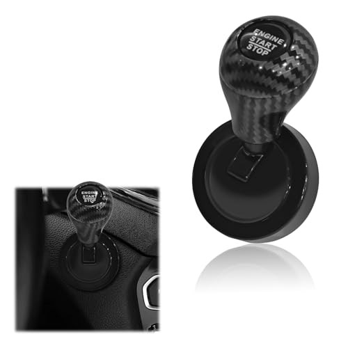 Car Joystick Push to Start Button Cover, Universal Auto Interior One Silver