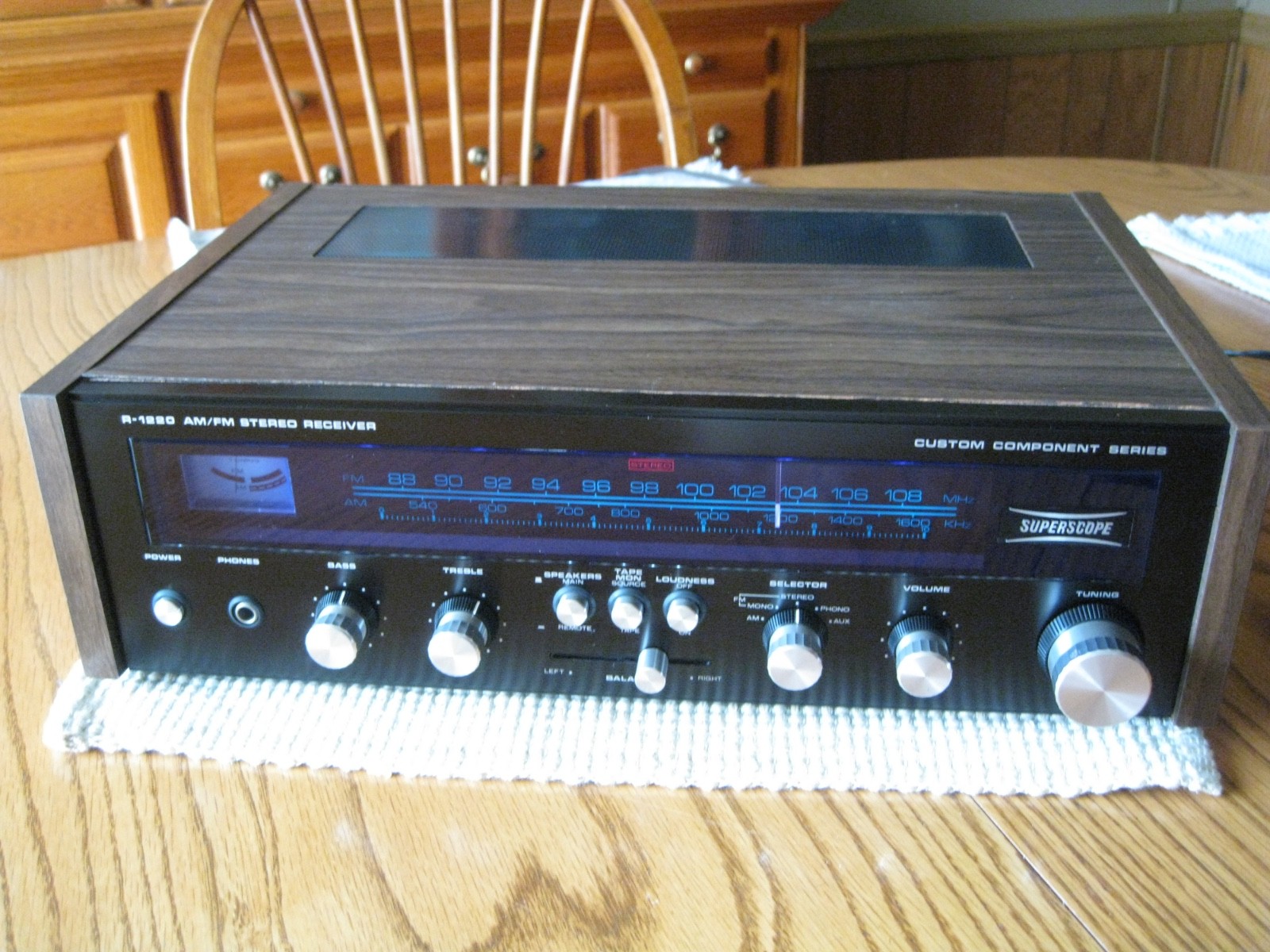 🇺🇸 😃 🎶 🔥 vintage superscope marantz  r-1220 receiver