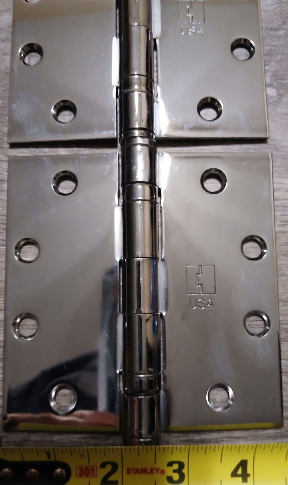 Hager BB1279 4.5"x4.5" Full Mortise Ball Bearing Door Hinges Stainless