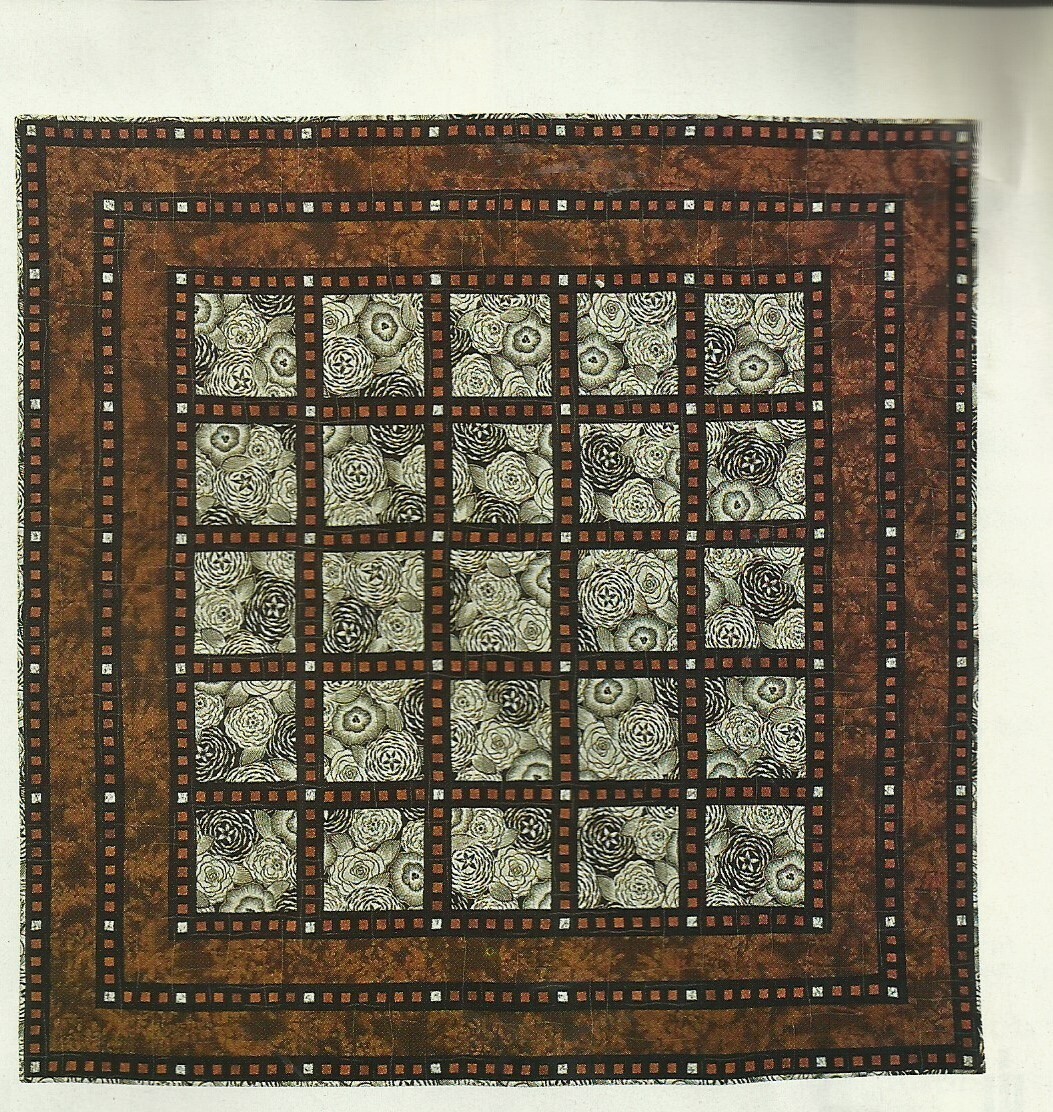B0216 COPPER TRELLIS QUILT PATTERN/INSTRUCTIONS