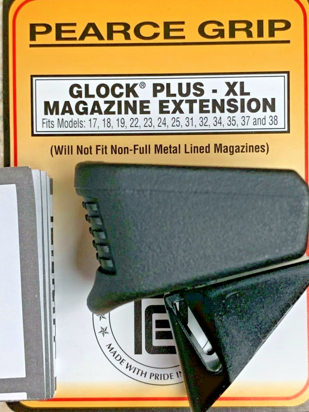 Pearce Grip PG-GP GLOCK 17/19/22/23/24/25/31/32/34/35/37/38 +1,+2 FREE SHIPPING