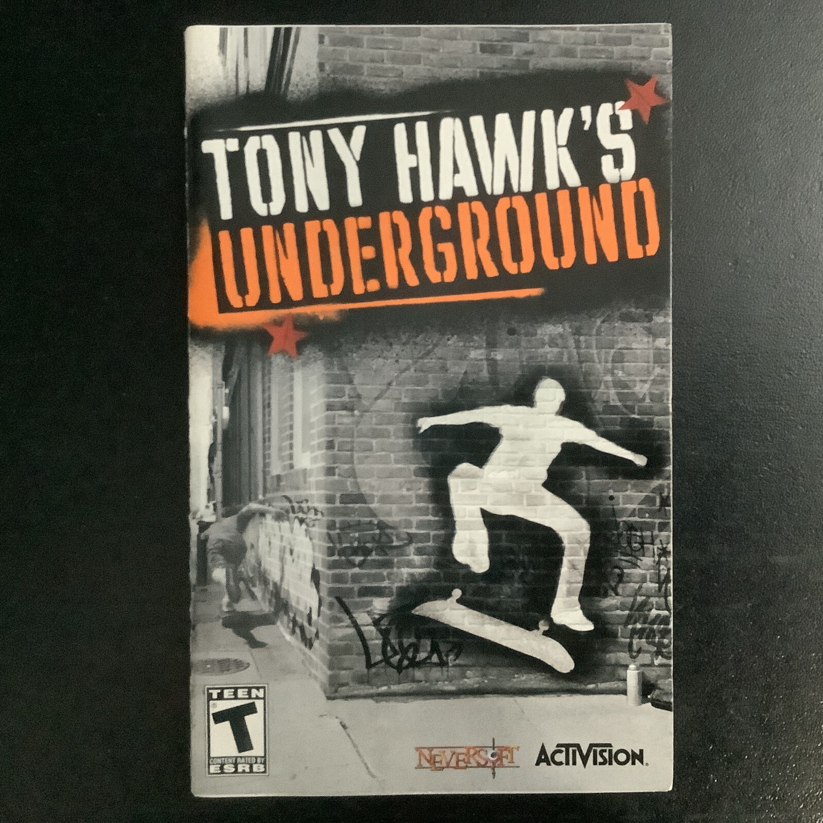Tony Hawk's Underground PS2 PlayStation 2 Instruction Manual Only