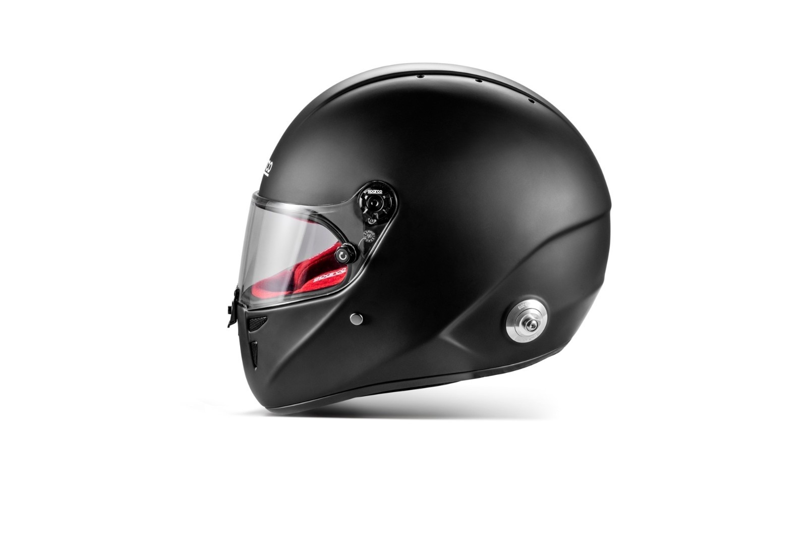 Sparco BRH0007B0K1200L Helmet Stealth RF Fiberglass Large Black Red SA2025