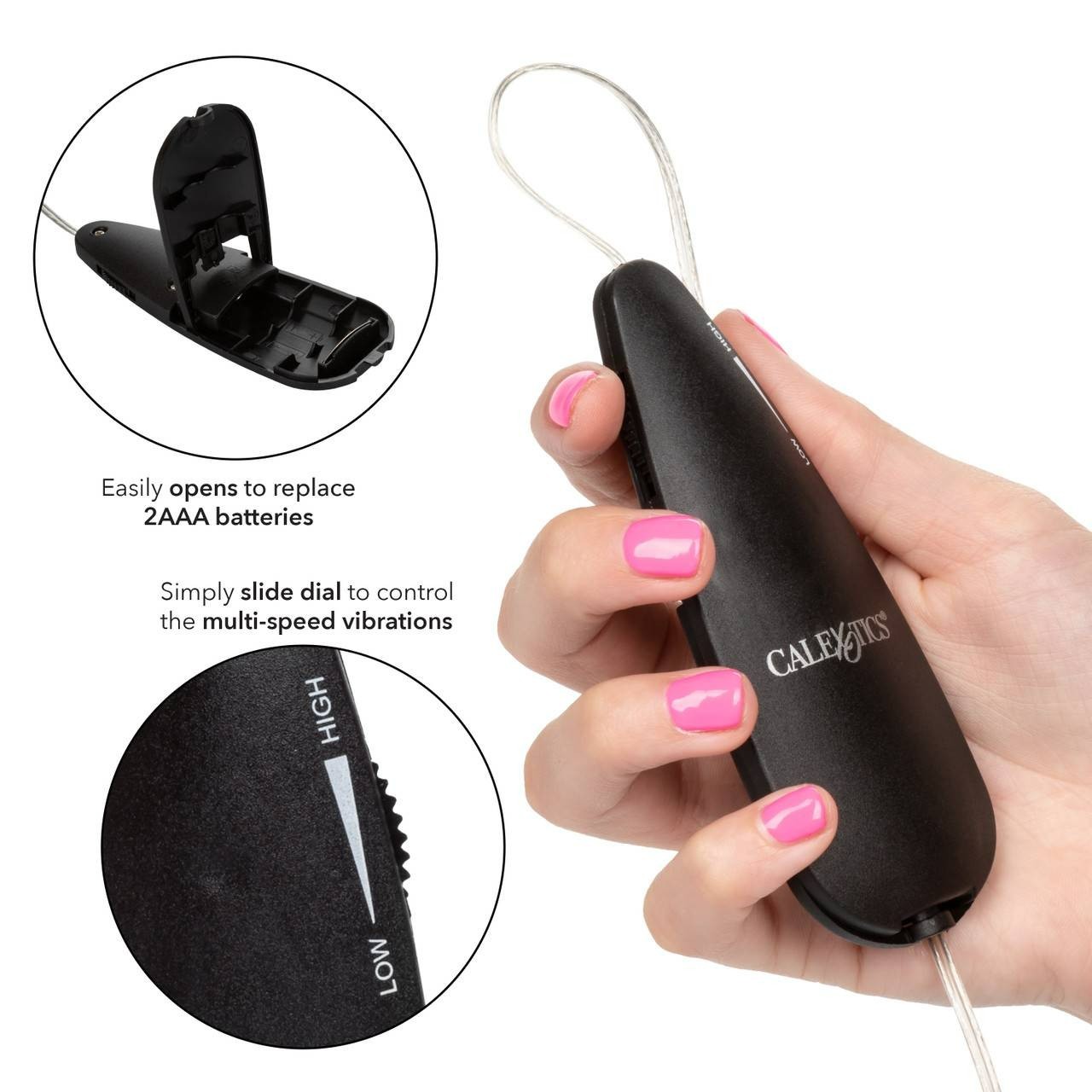 Cal Exotics Classic Silver Bullet Egg Clitoral Vibrator