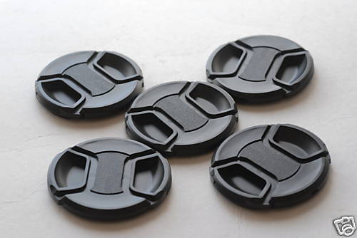 New 5 x 67mm Center Pinch Snap-on Lens Cap Set