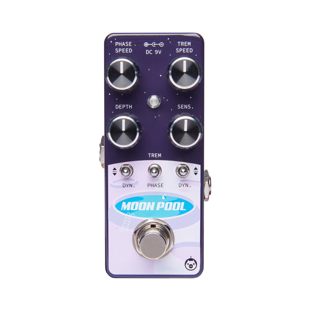 Pigtronix Moon Pool Tremvelope Phaser Micro Effects Pedal - EMTP
